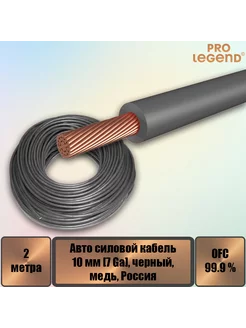 Авто силовой кабель, 10 мм (7 Ga), черный, медь, , 2 м. Pro Legend 222007375 купить за 389 ₽ в интернет-магазине Wildberries