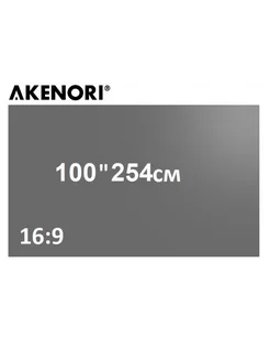 Экран для проектора серый светоотражающий 100" 254см W-LP100 Akenori 222010343 купить за 1 463 ₽ в интернет-магазине Wildberries