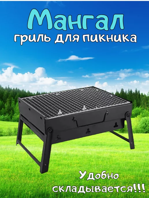 Мангал гриль для пикника 43х30, 43x30