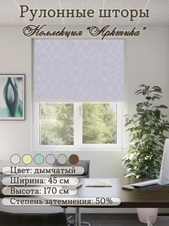 Рулонные шторы на окно Арктика 45*170 см