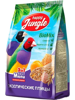 Корм для экзотических птиц амадинов 500 г HAPPY JUNGLE 222101327 купить за 294 ₽ в интернет-магазине Wildberries