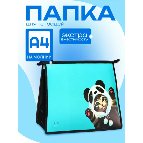 Папка для тетрадей А4, 230 х 325 х 55 мм, пластиковая