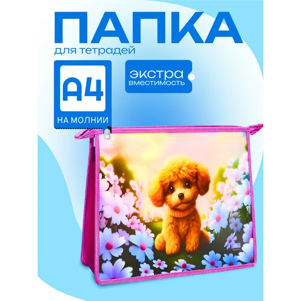Папка для тетрадей А4, 230 х 325 х 55 мм, пластиковая