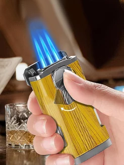 Трёхструйная турбозажигалка для сигар LIGHTERS 222165392 купить за 1 301 ₽ в интернет-магазине Wildberries