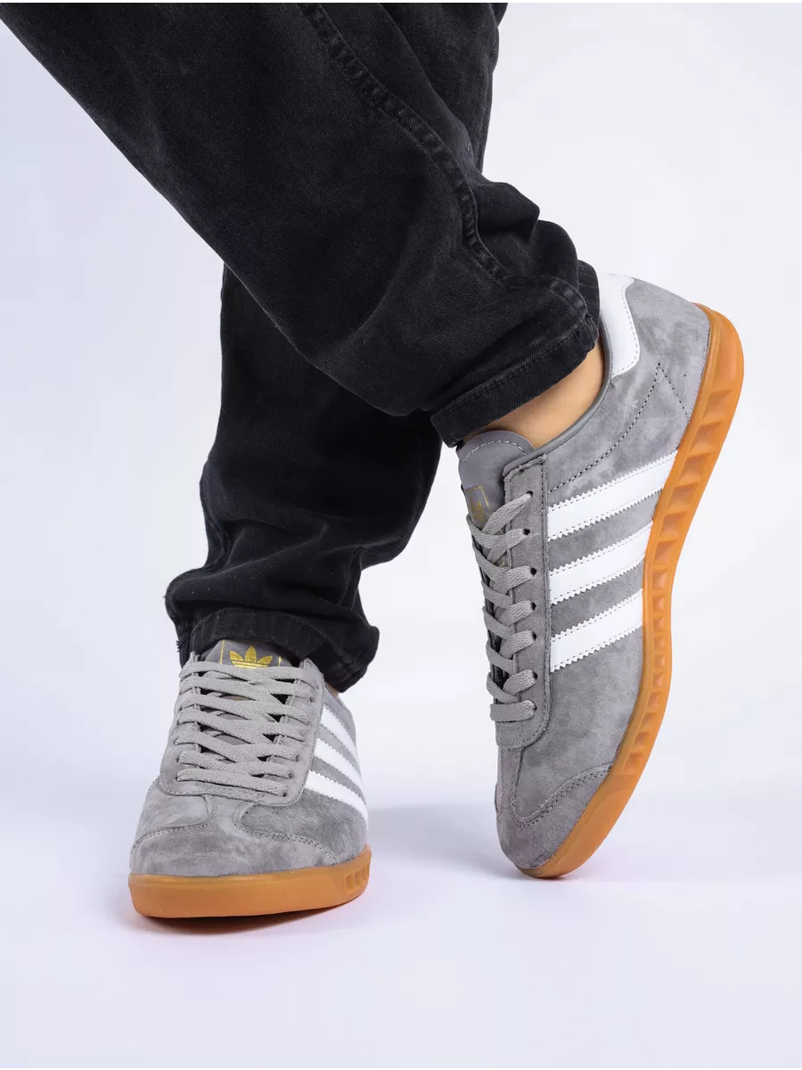 Adidas hamburg grey and white deals