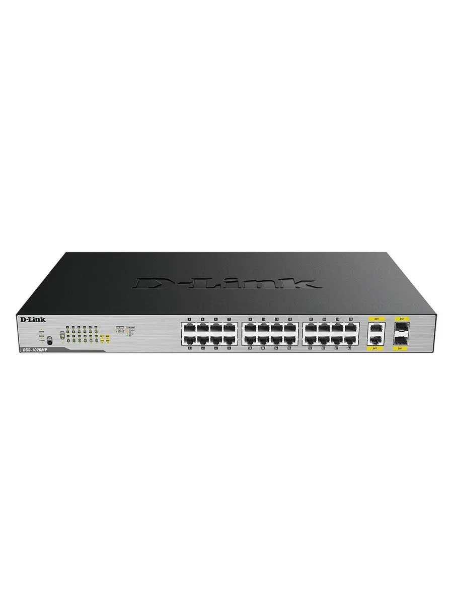 Коммутатор DGS-1026MP/B2A 24 портов 1000 Мбит/сек