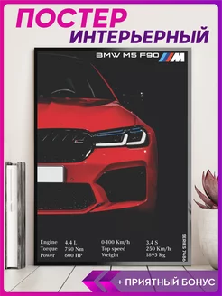 Постер на стену интерьерный эстетика BMW