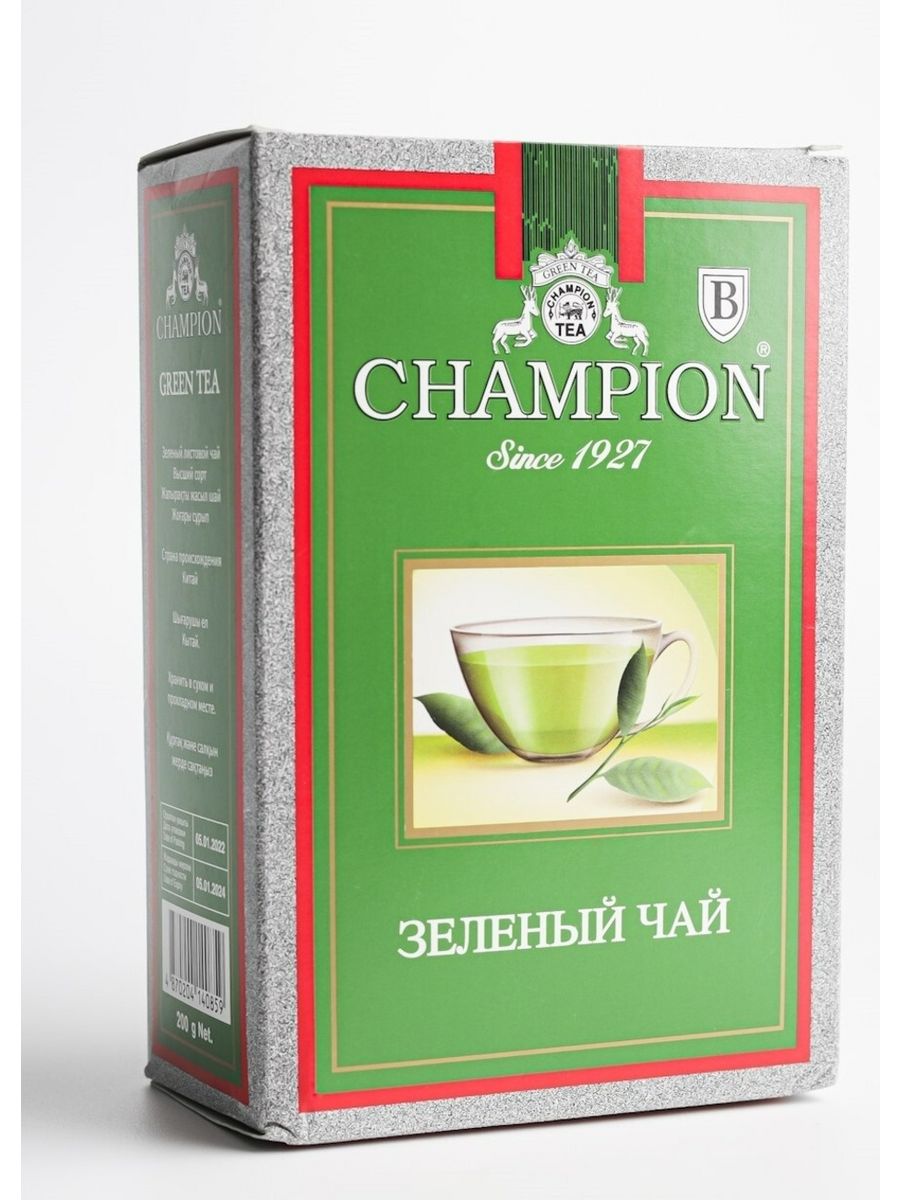 Champion зеленый. Чай чемпион.