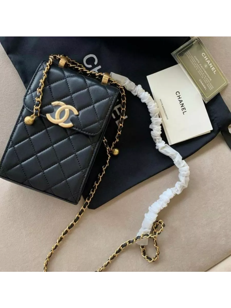 Мини Сумка Chanel для телефона Сапфир 222347147 купить за 8 379 ₽ в  интернет-магазине Wildberries