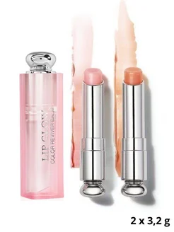 Бальзам для губ Addict Lip Glow Duo 001 PINK + 004 CORAL