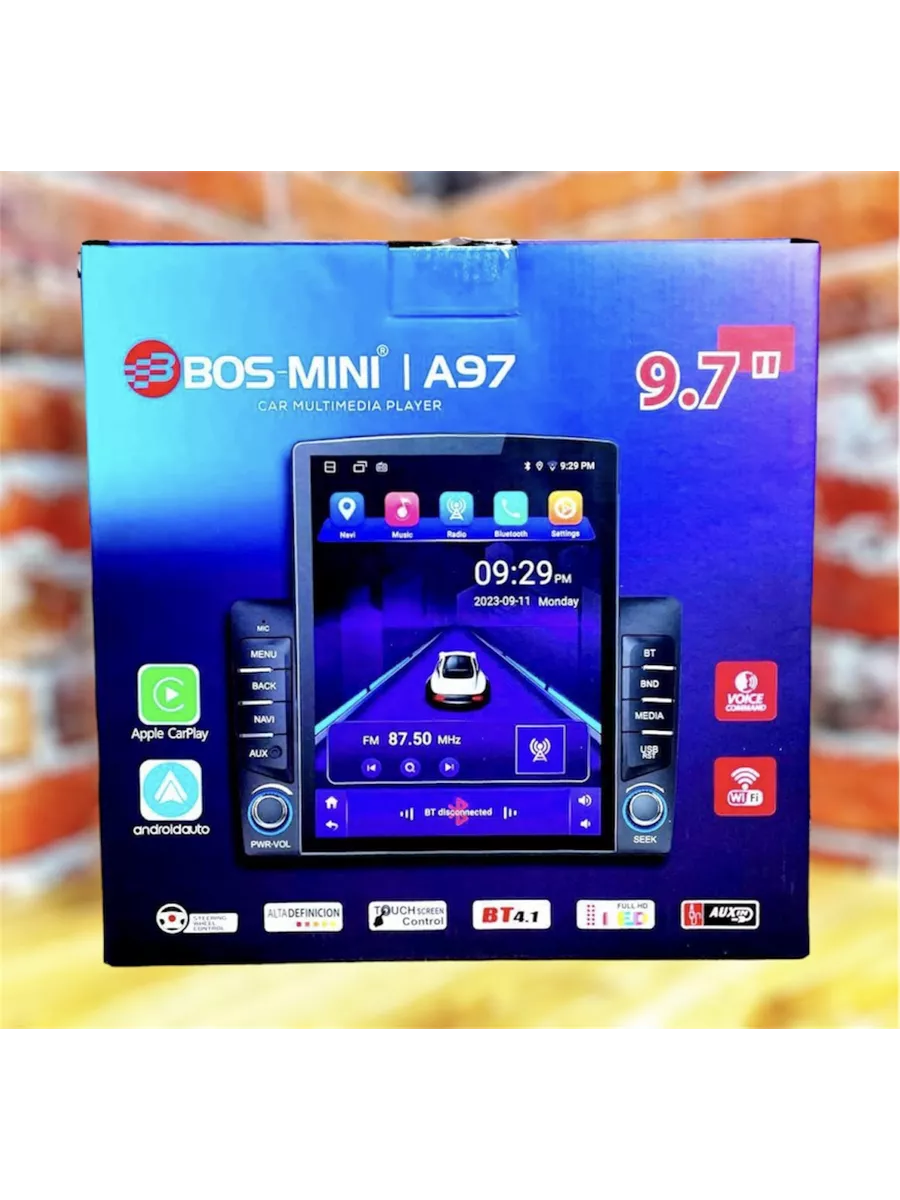 Магнитола экран 2 din Bluetooth A97 BOS-MINI 222467685 купить за 10 080 ₽ в  интернет-магазине Wildberries