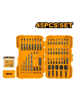 Набор ударных бит IMPACT, головок и сверл 45шт AKDL24502 INGCO 222510284 купить за 1 959 ₽ в интернет-магазине Wildberries