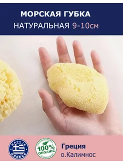 Губка морская натуральная, 9-10см Греция (о.Калимнос)