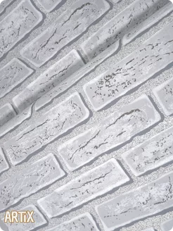 Обои винил на флизелине кирпичики моющиеся 53см Гермес21-53см - 1 рулон. Купить обои на стену. Изображение 10