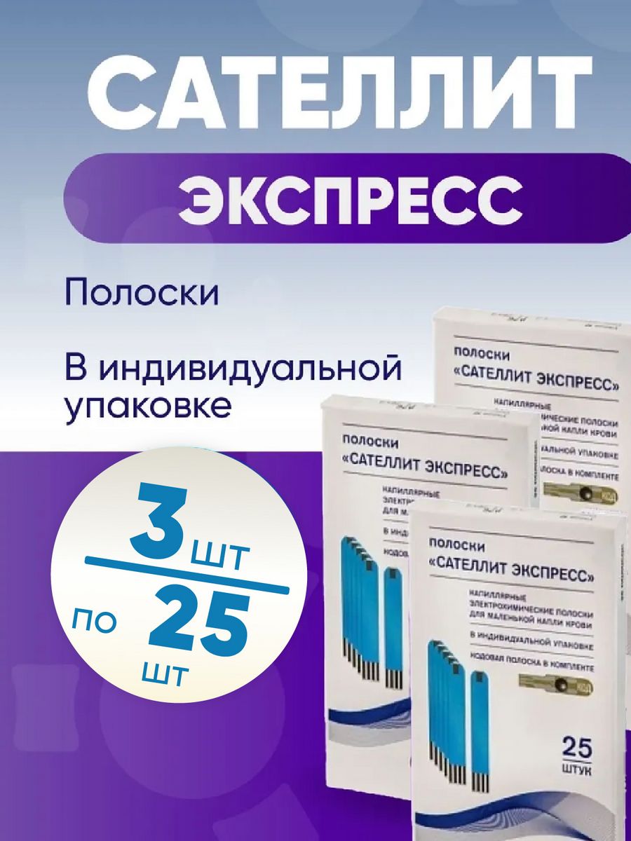 Сателлит тест полоски 25 шт