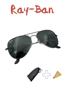 Очки Солнцезащитные авиаторы Ray-Ban 222676490 купить за 435 ₽ в интернет-магазине Wildberries