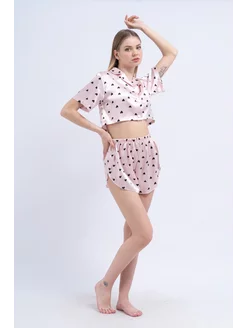 Пижама шелковая ANNA BRAND 222706612 купить за 708 ₽ в интернет-магазине Wildberries