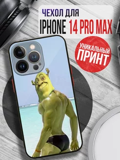 Чехол на IPHONE 14 PRO MAX с принтом шрек прикольный