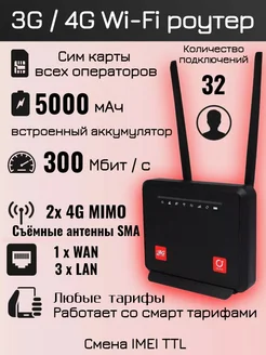 3G 4G Wi-Fi роутер MC 60 IMEI TTL любой тариф 5000 мАч OLAX 222816056 купить за 3 123 ₽ в интернет-магазине Wildberries