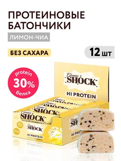 Протеиновые батончики без сахара Лимон Чиа 12 шт по 40гр FitnesShock 222876249 купить за 774 ₽ в интернет-магазине Wildberries