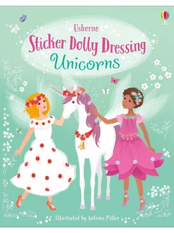 Sticker Dolly Dressing. Unicorns