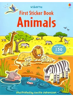 Animal Sticker Book Книга на Английском