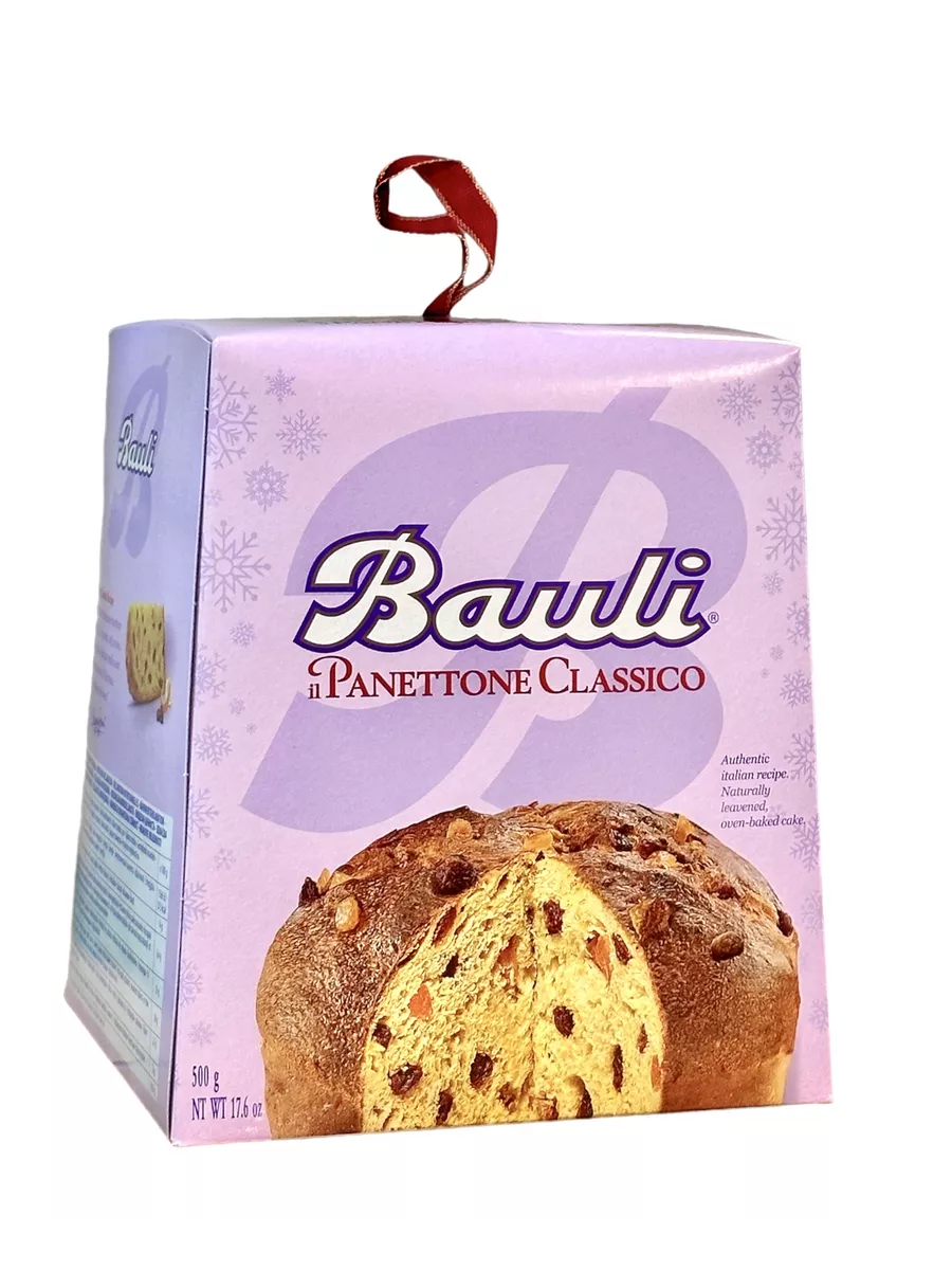 Кулич (кекс) Bauli Classico Панеттоне с изюмом и цукат, 500г BAULI  222906803 купить за 1 865 ₽ в интернет-магазине Wildberries