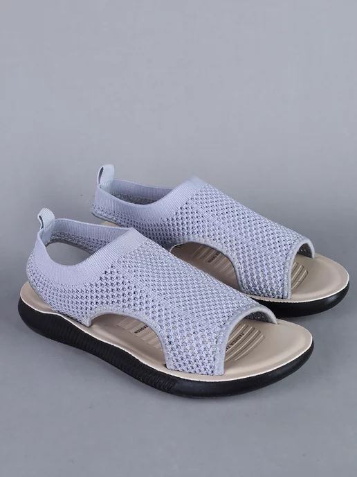 Liya Groff Fashion Сандалии летние спортивные на платформе, серый, фото 2