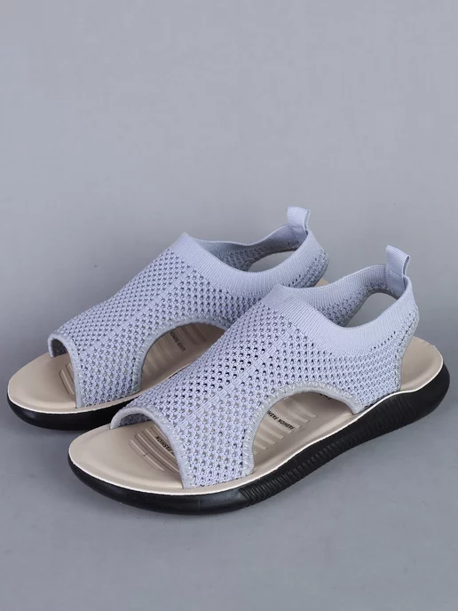 Liya Groff Fashion Сандалии летние спортивные на платформе, серый, фото 4