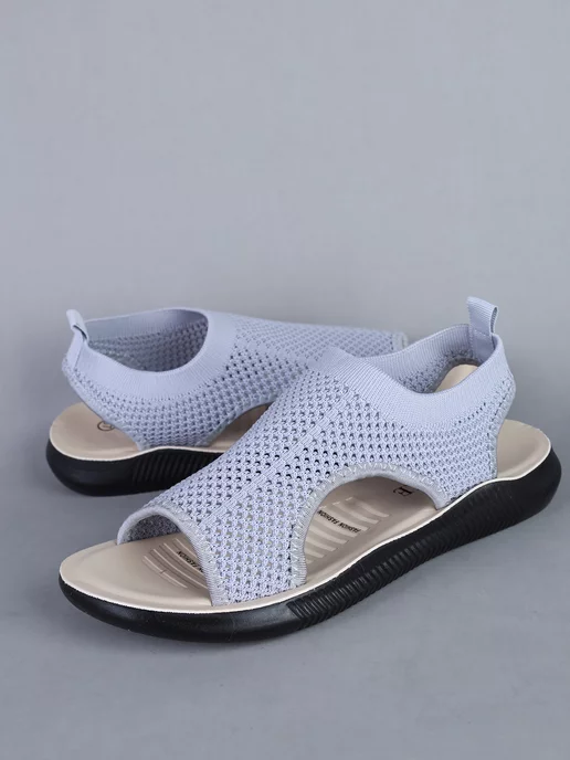 Liya Groff Fashion Сандалии летние спортивные на платформе, серый, фото 6