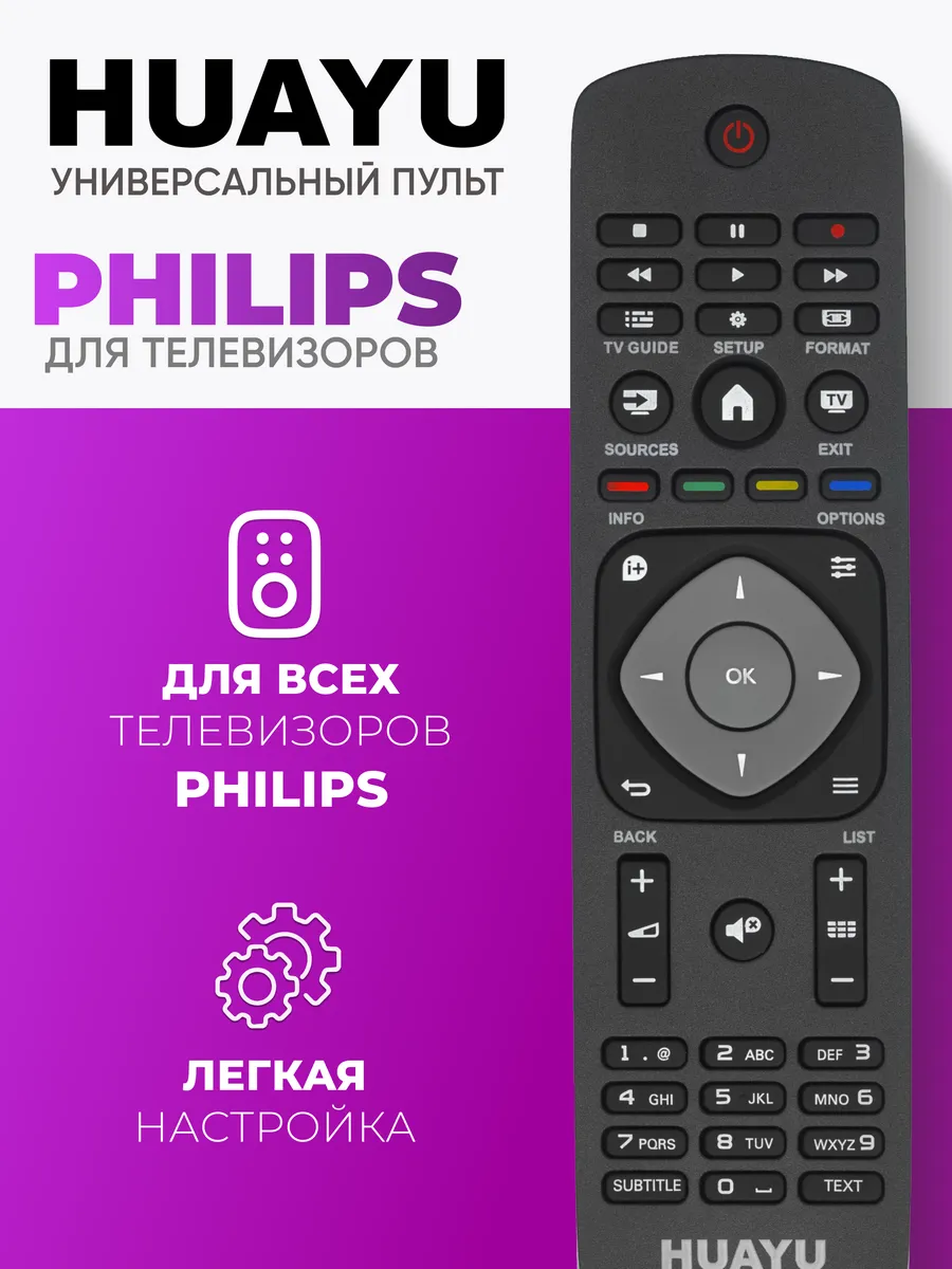 HRM1216 Универсальный пульт для всех телевизоров Рhilips