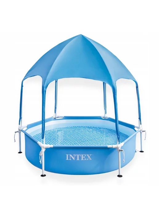 Intex 28209 Бассейн каркасный детский с навесом 183x38см, 183x38 см, фото 2