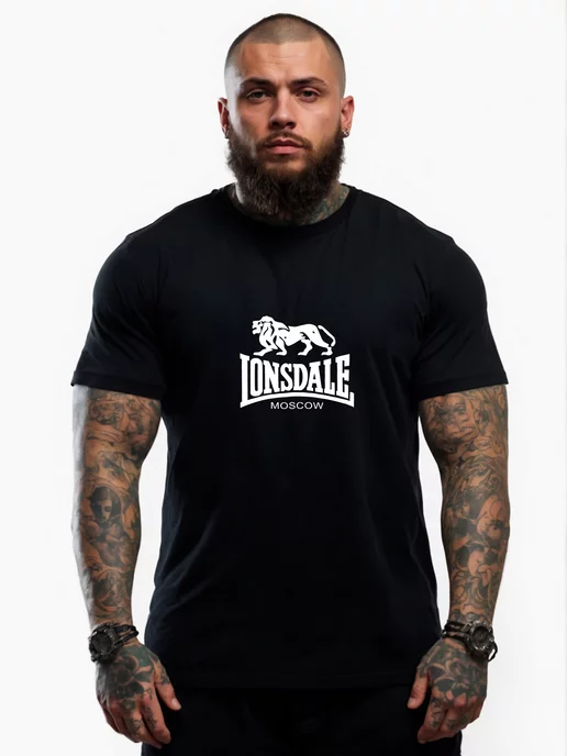 Lonsdale Футболка с принтом базовая LONSDALЕ