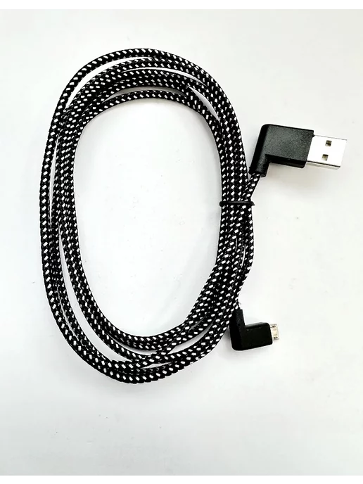 new brand Угловой кабель Micro-USB тканевая опл. 2 м