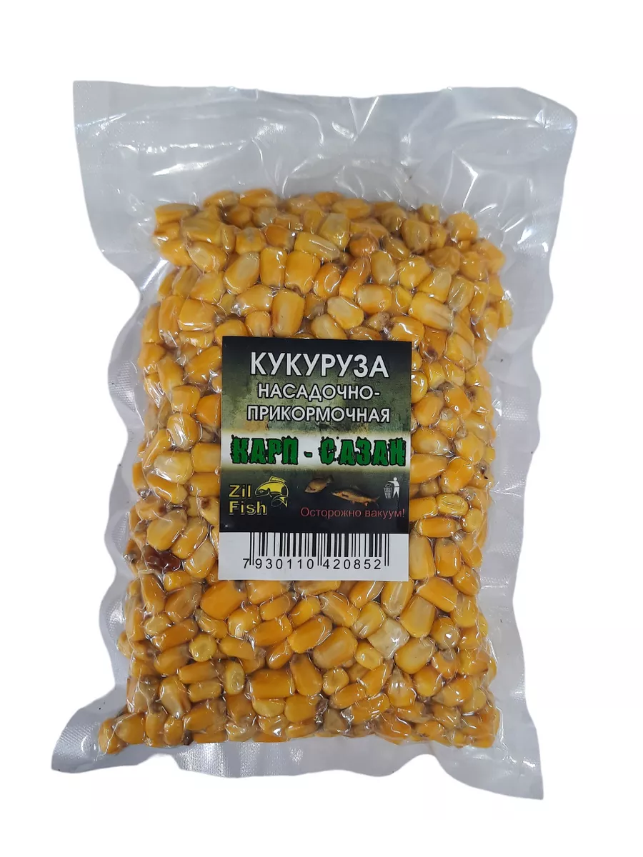 Кукуруза "Карп-Сазан" насадочно-прикормочная в вакууме, 500г