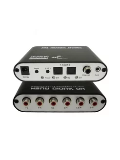 Конвертер звуковой 5.1 DTS с SPDIF на RCA, AUX jack 3,5