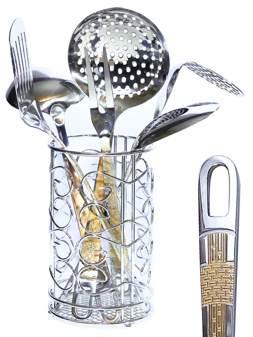 Кухонный набор с подставкой 7 предметов - фото 2