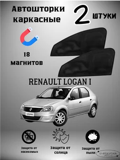 шторки в авто Renault Logan I