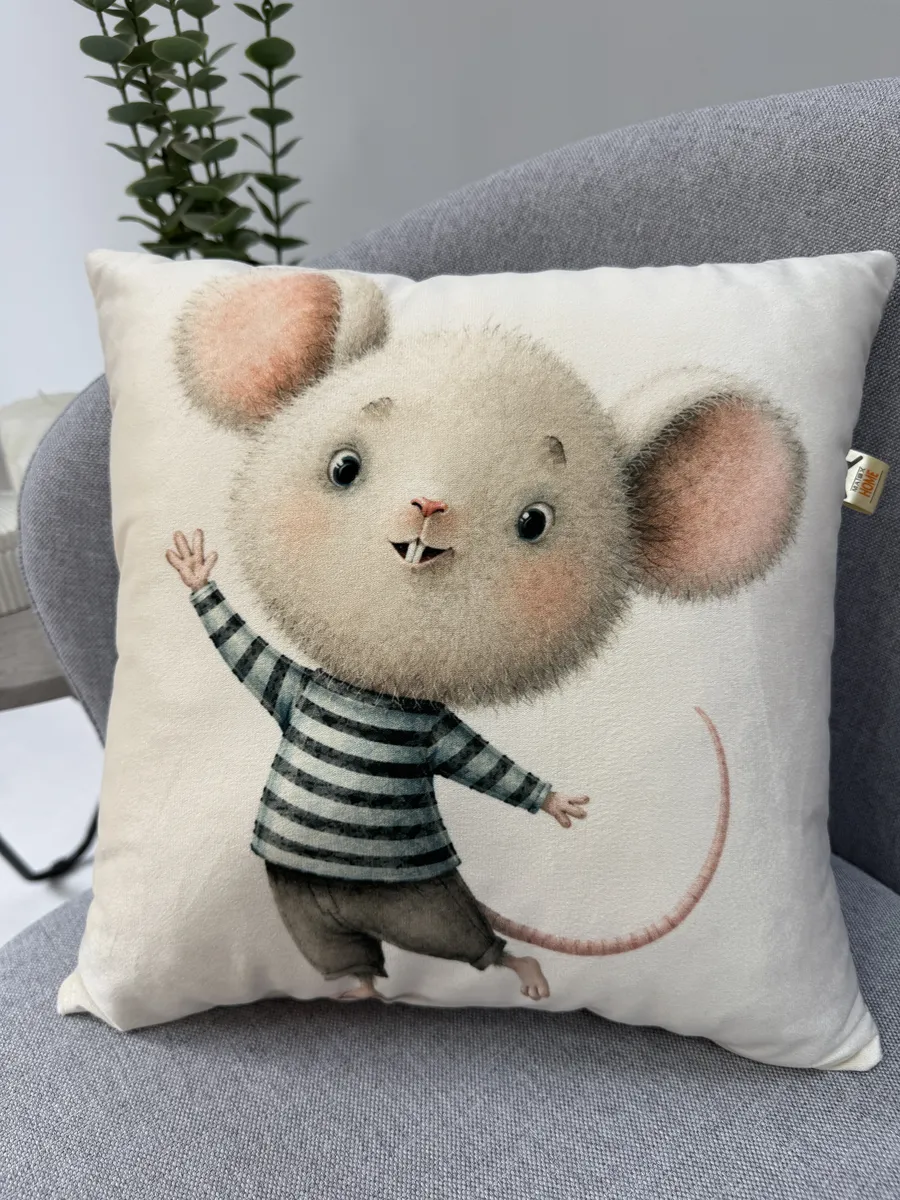 Подушка декоративная Мatex FLUFFY 33х33 см, мышонок