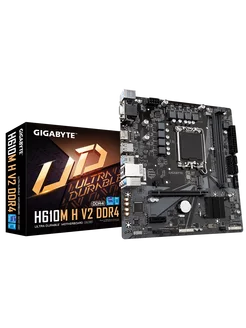 Материнская плата GIGABYTE H610M S2 V2 DDR4 (LGA1700, mATX) Gigabyte 223315427 купить за 6 517 ₽ в интернет-магазине Wildberries