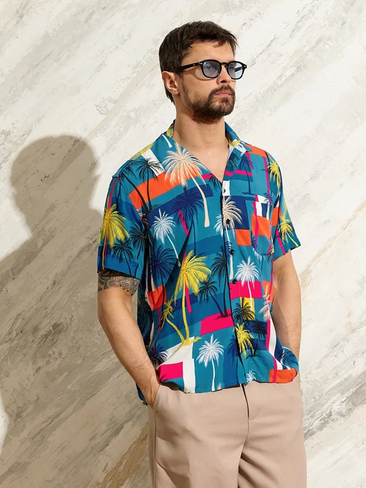 Men'sShirt Рубашка гавайская