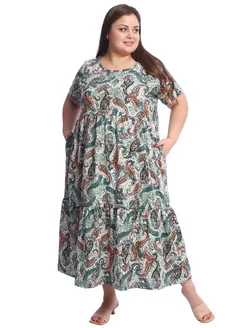 Платье трикотажное большого размера Трикотаж для дома 223340411 купить за 1 521 ₽ в интернет-магазине Wildberries