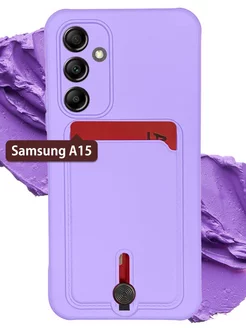 Чехол с карманом для карт на Samsung A15 на Самсунг А15 Samsung 223342291 купить за 310 ₽ в интернет-магазине Wildberries