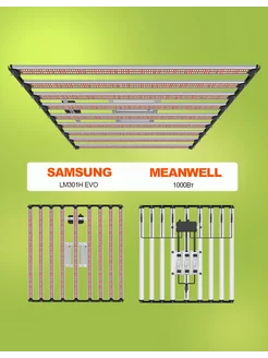 Фитолампа 1000 Вт Samsung lm301h evo для рассады и растений