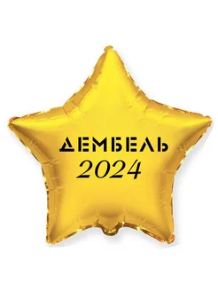 Воздушный шар с надписью "Дембель 2024", 45 см