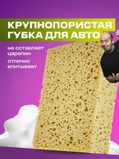 Губка для мытья машины крупнопористая Car Sponge