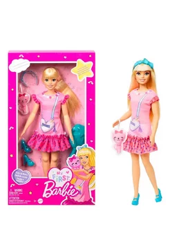 Кукла Моя первая Барби с котёнком HLL18 19 Barbie 223431434 купить за 2 454 ₽ в интернет-магазине Wildberries