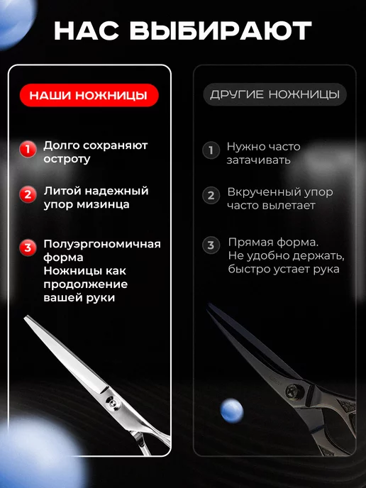 Макс. С Ножницы парикмахерские профессиональные для стрижки волос, вариант, фото 8