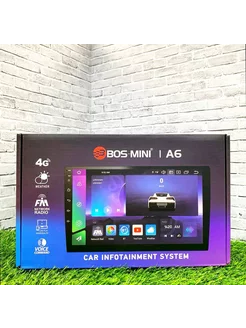 Магнитола BOS-mini A6 4+64gb QLED +голосовое управление TECHNOLOGYSHOP 223526271 купить за 16 869 ₽ в интернет-магазине Wildberries