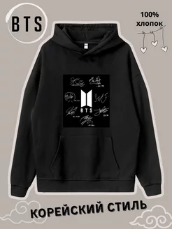 Худи оверсайз с капюшоном с принтом BTS k-pop кпоп K-POP MY SOUL 223571575 купить за 2 459 ₽ в интернет-магазине Wildberries